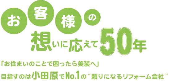 お客様の想いに応えて50年 「お住まいのことで困ったら美装へ」目指すのは小田原でNo.1の“頼りになるリフォーム会社”